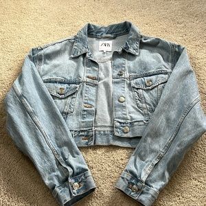 Zara cropped Jean jacket